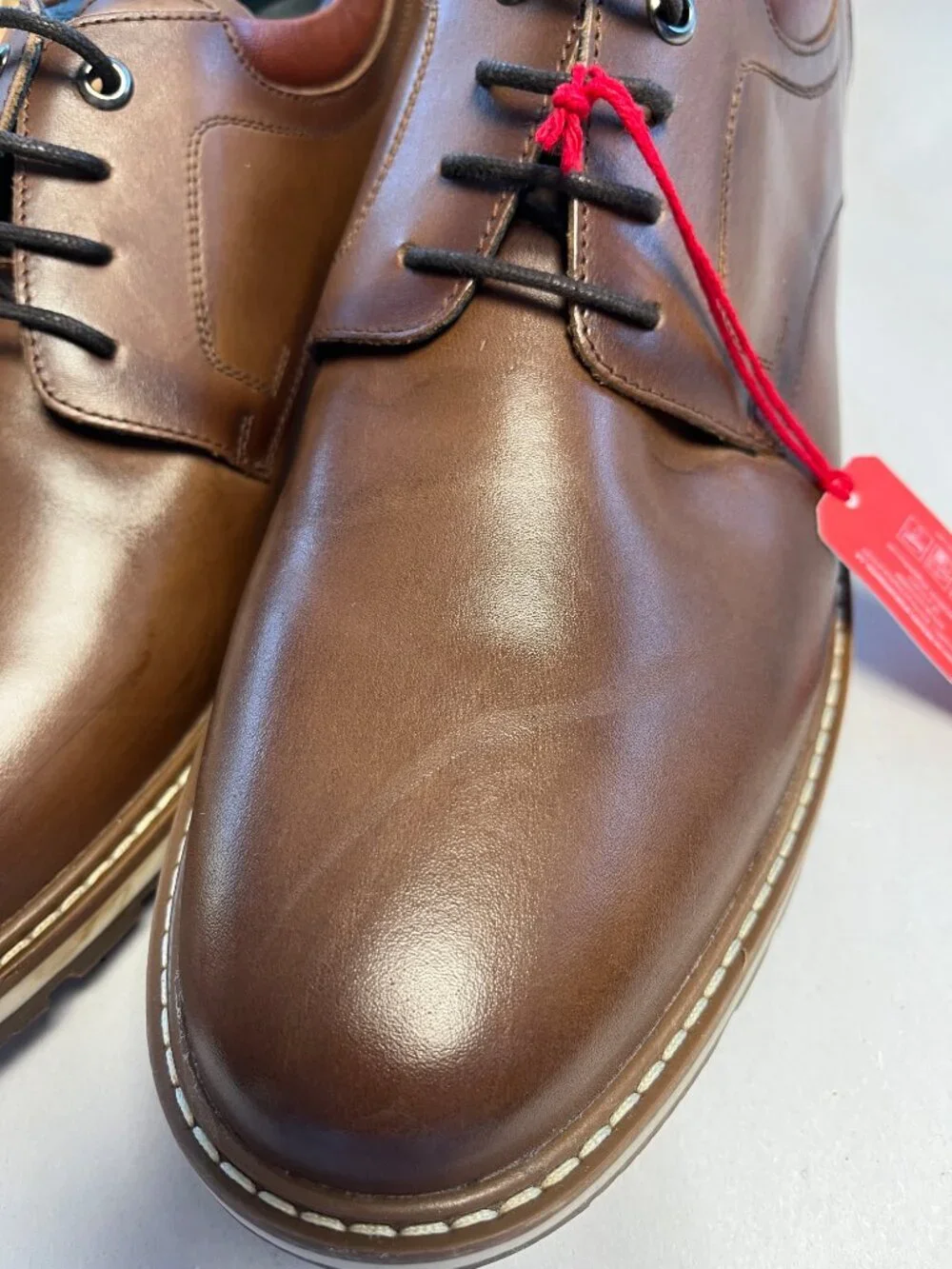 NEW Pikolinos Leather Oxford Lace Up Shoes Brown EU 46